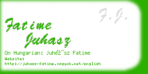 fatime juhasz business card